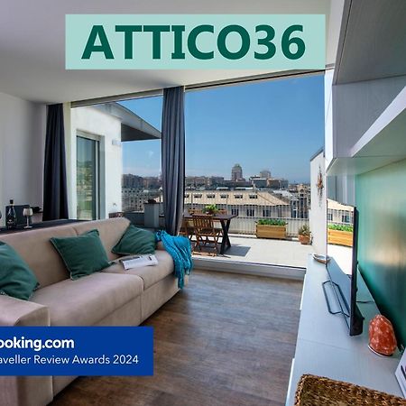 شقة Attico Luxury Con Parcheggio E Terrazza Vista Mozzafiato جنوة المظهر الخارجي الصورة