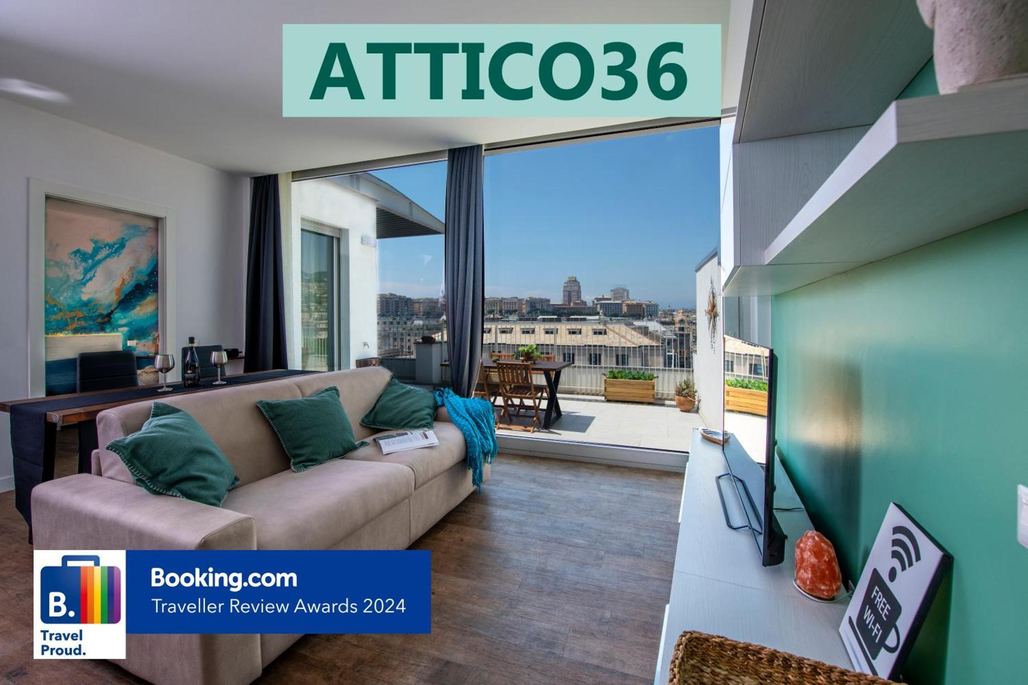شقة Attico Luxury Con Parcheggio E Terrazza Vista Mozzafiato جنوة المظهر الخارجي الصورة